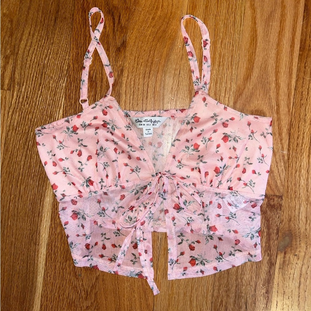 NWOT Floral Going Out Top